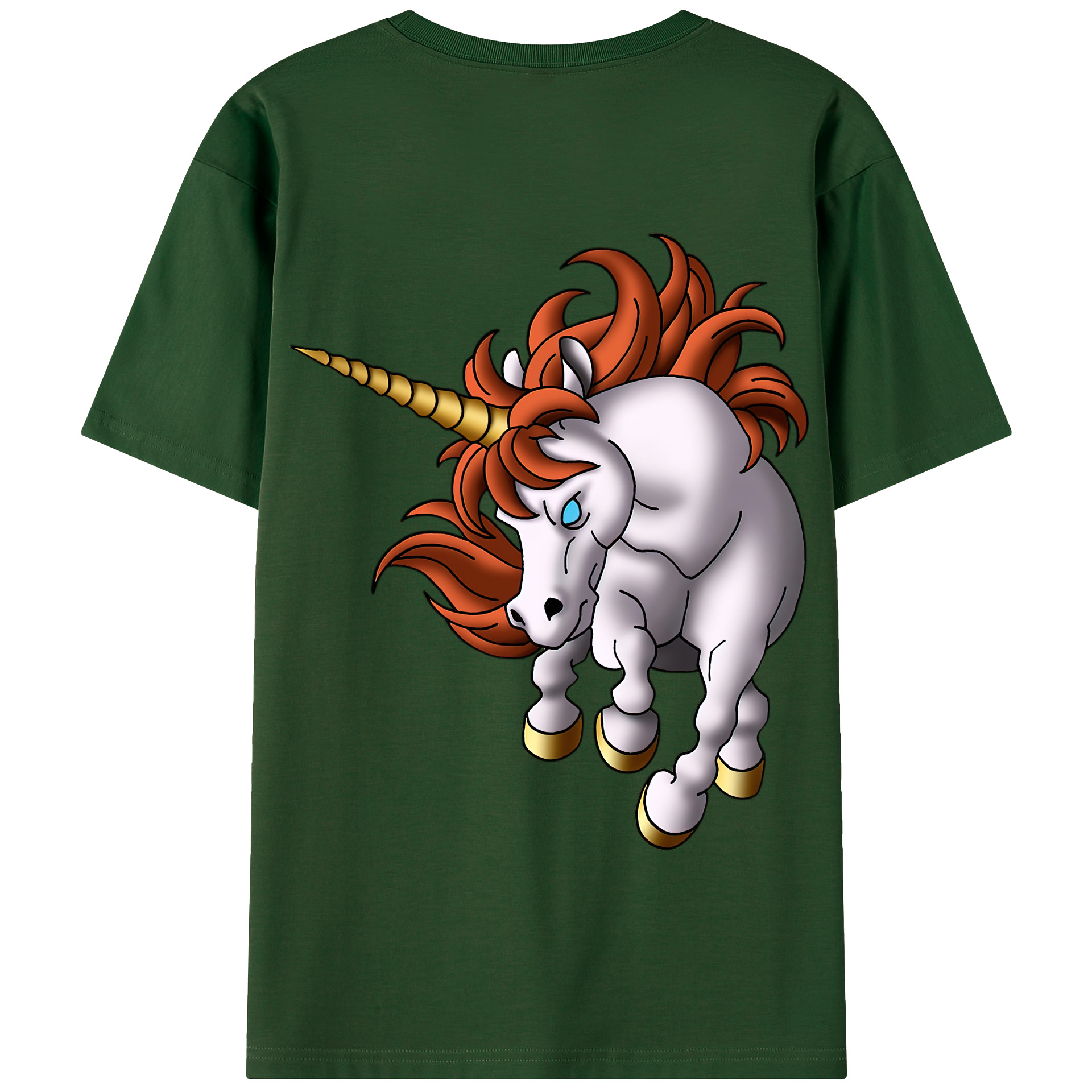 （画像用） ドラゴンクエスト Doragon Kuesuto Dragon Quest 綿100％半袖Tシャツ（背面プリント）
